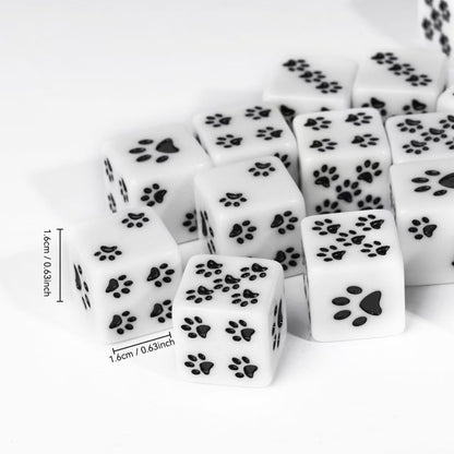 D6 - Dobbelsteen - Hondenpootjes